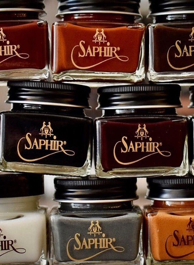 SAPHIR Medaille d'Or Pommadier Cream 75ml – Natural Cream Leather Shoe Polish, Leather Conditioner for Boots, Handbags - Havana - Image 5